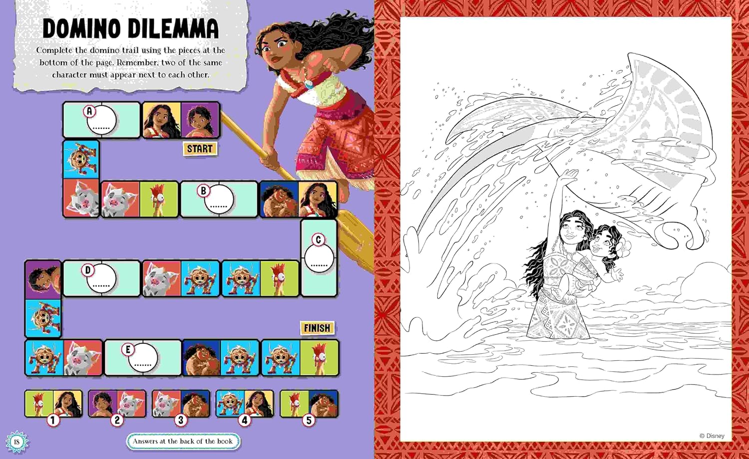 Disney Moana 3D Stickers & Activity