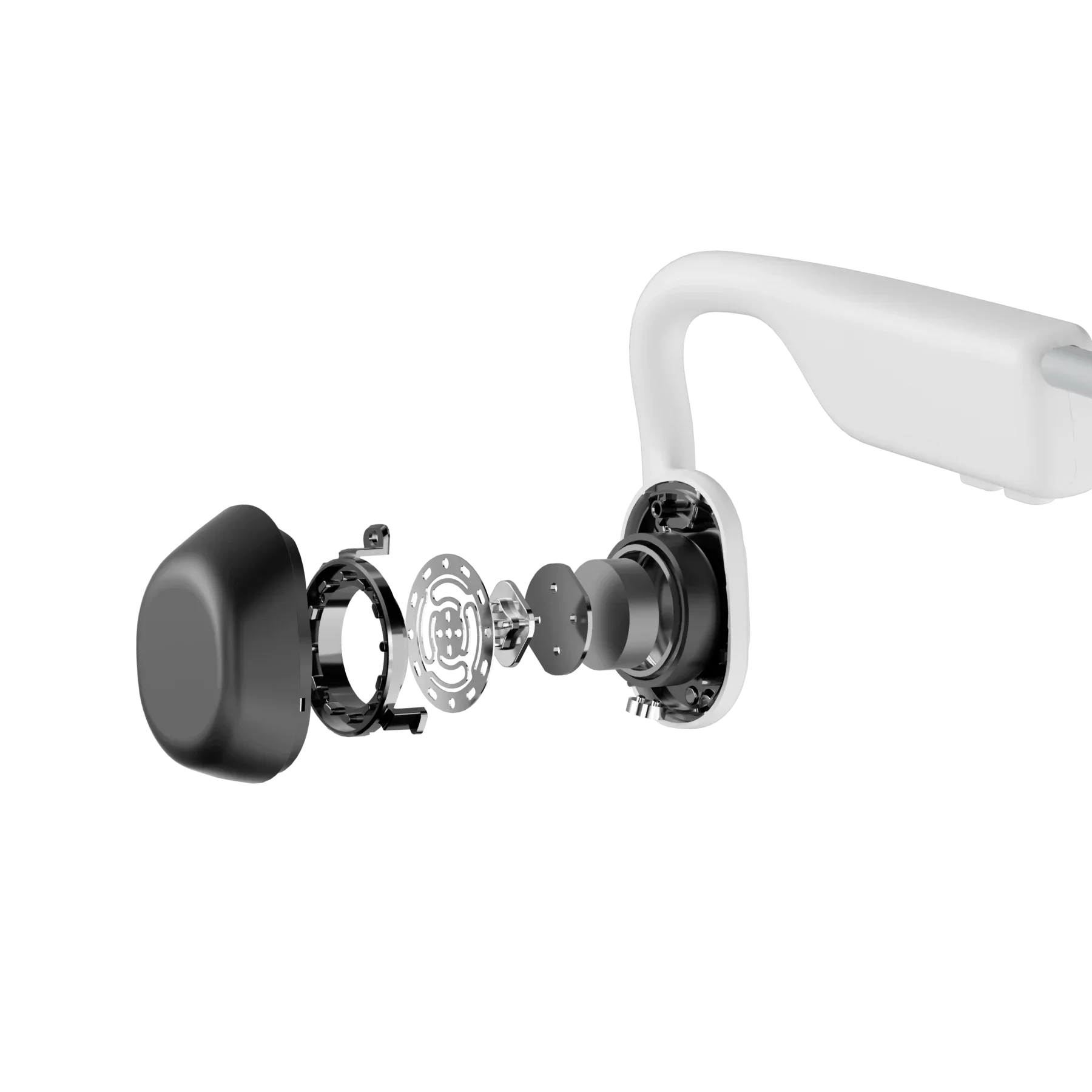 Shokz OpenMove Bone Conduction Headphones White