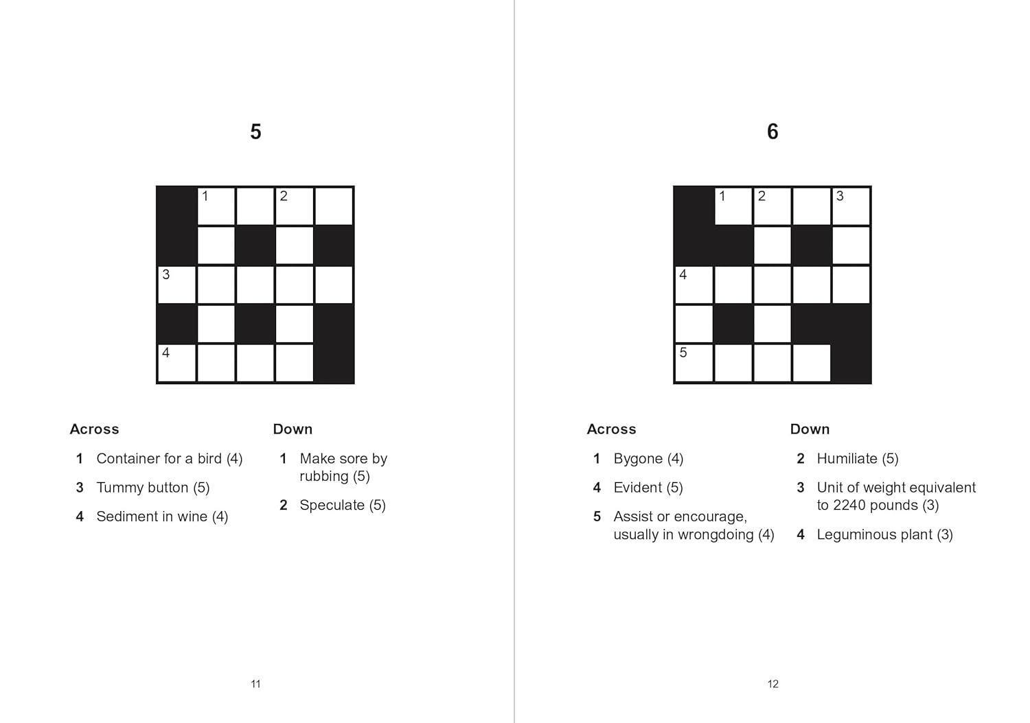 Mini Crosswords: 132 Puzzles (Paperback)