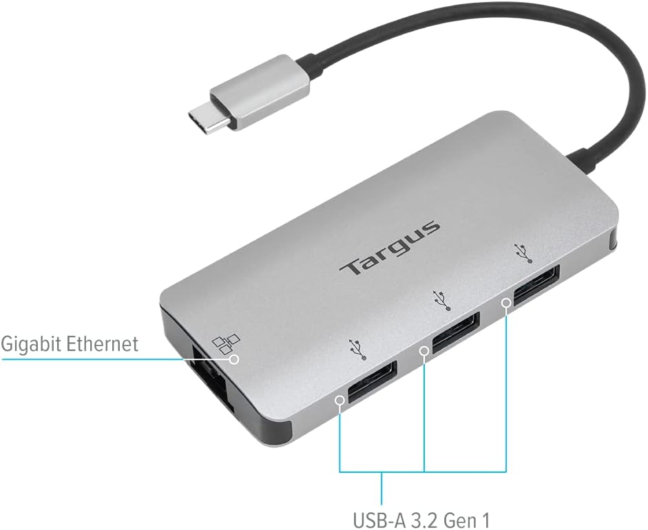Targus ACA959AP-50 USB-C Multi-Port Hub with Ethernet Adapter