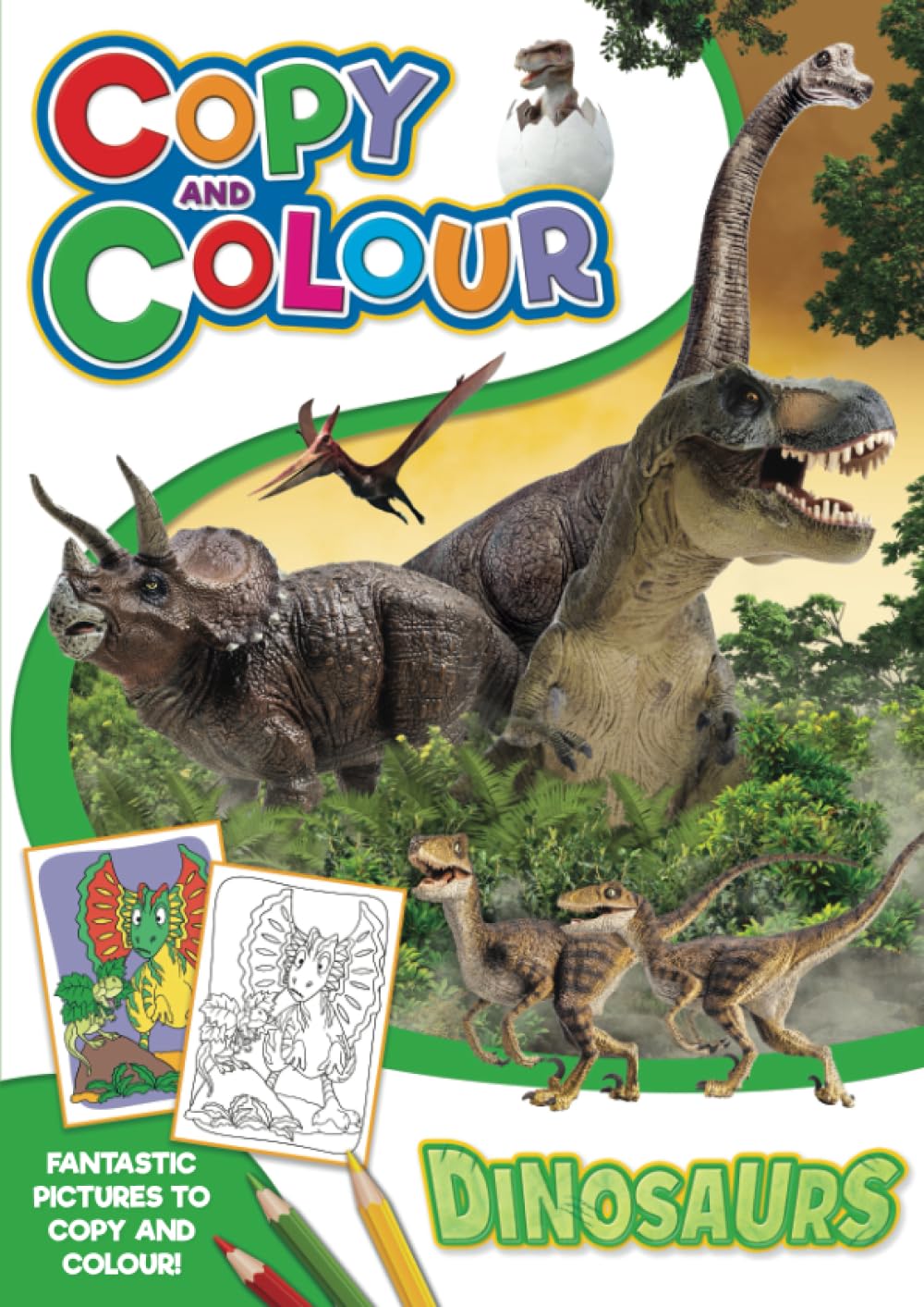 Copy and Colour: Dinosaurs