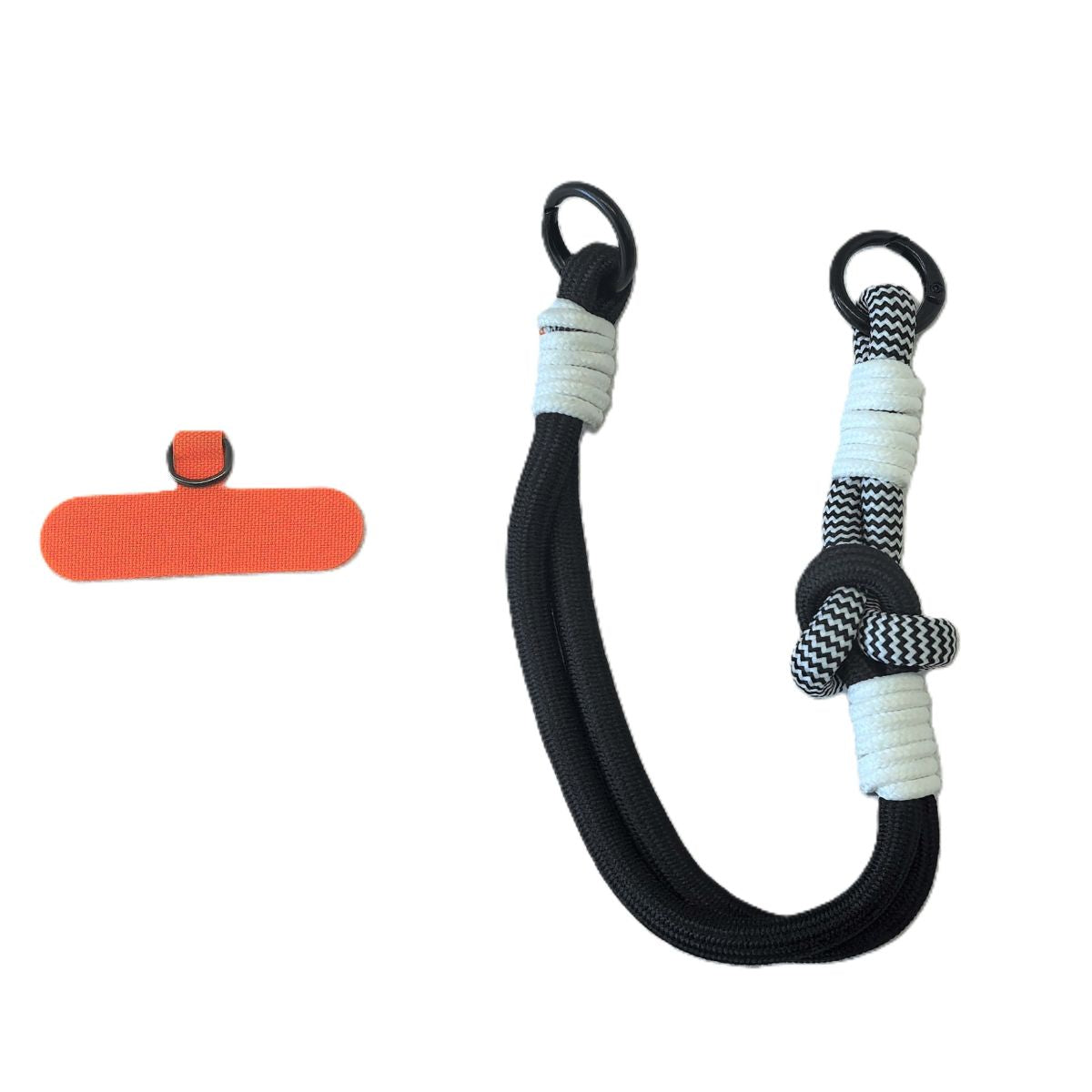 SHORT SLING STRAP 35CM BLACK WHITE