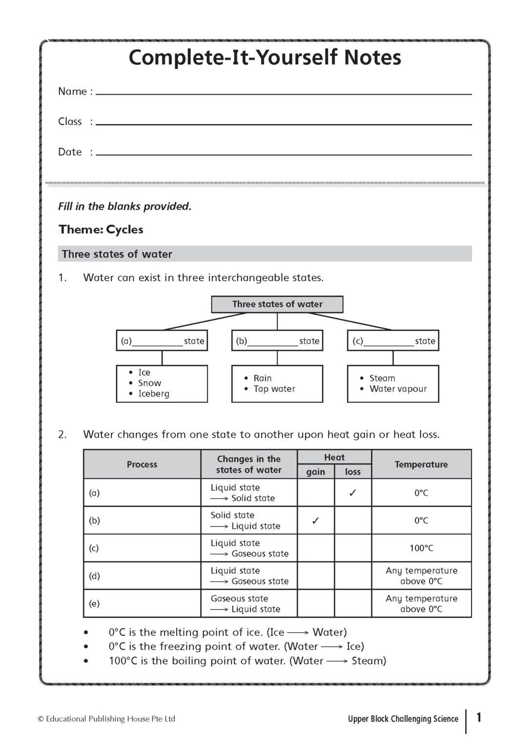 Upper Block Challenging Science Exam Papers