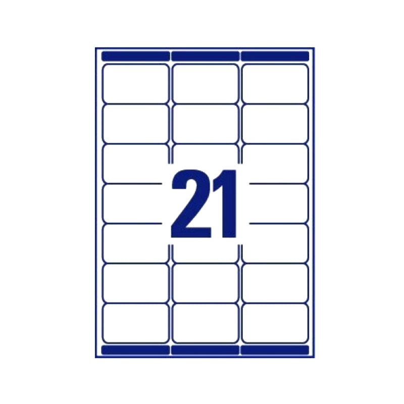 Avery Laser White Labels (63.5 x 38.1mm) L7160 -100