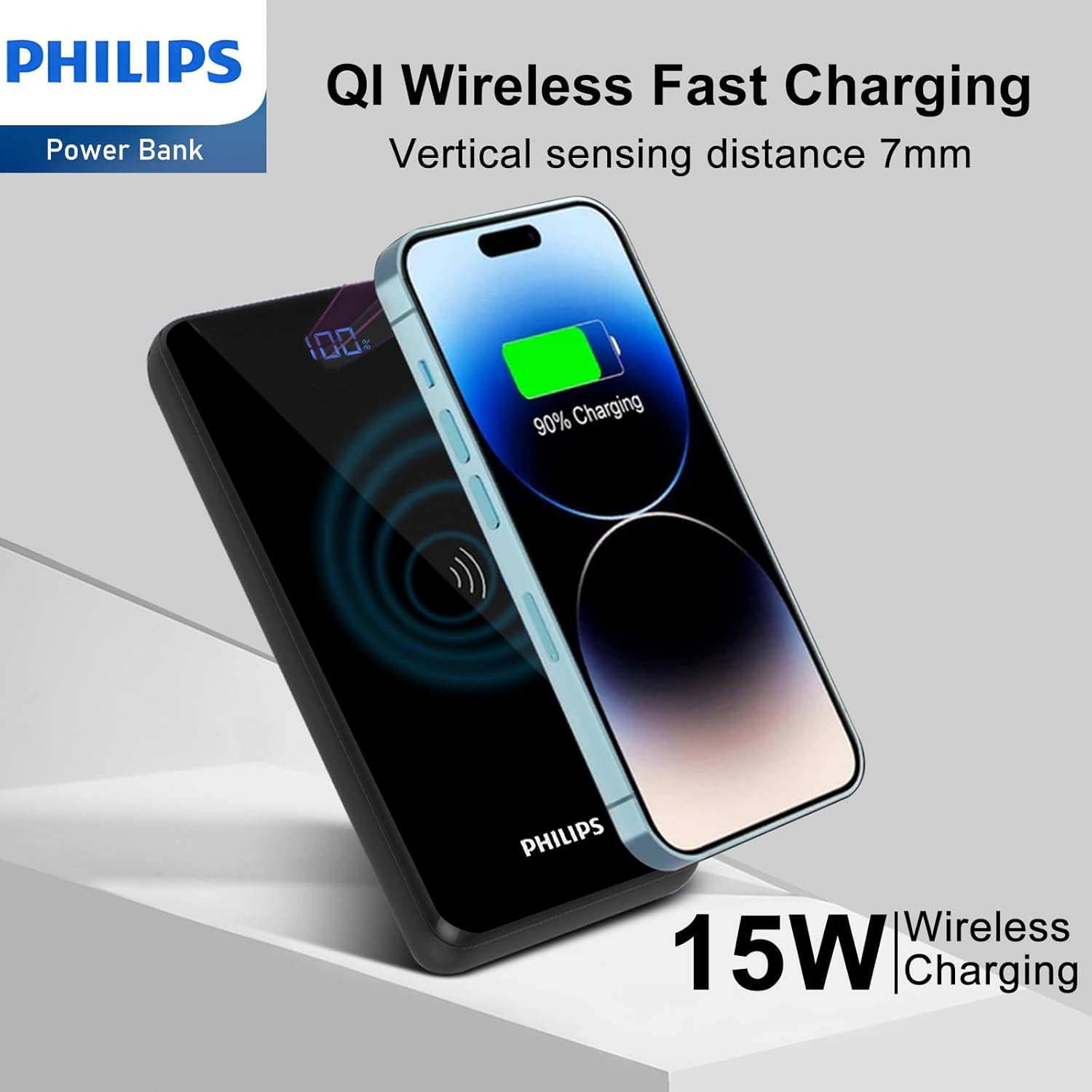 Philips 10KmAh 20W & 15W Wireless Power Bank - PHT DLP9520C/00