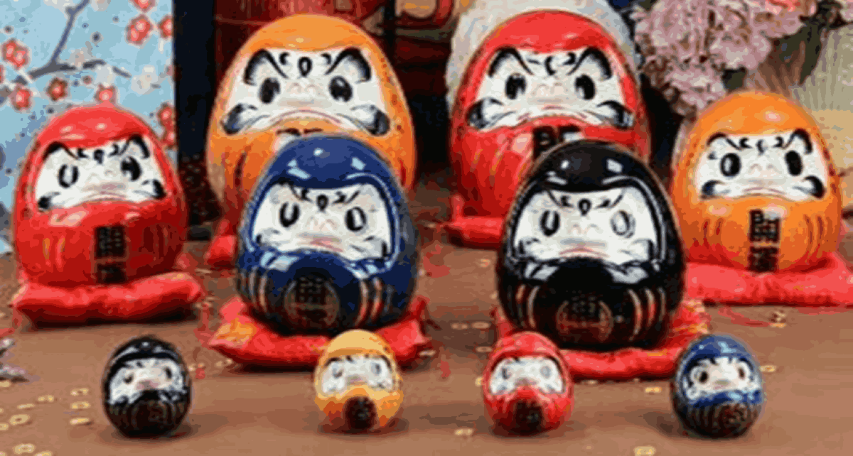 DARUMA 20*20*19CM (M) 35832 ORANGE                     