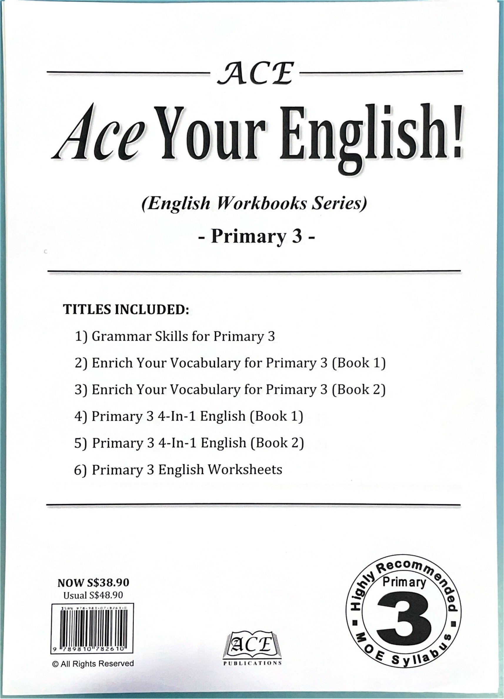 Ace Your English! (English Workbooks Series) – Primary 3