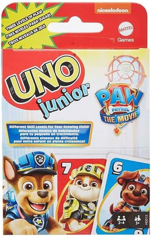MATTEL UNO JUNIOR PAW PATROL THE MOVIE CARD GAME
