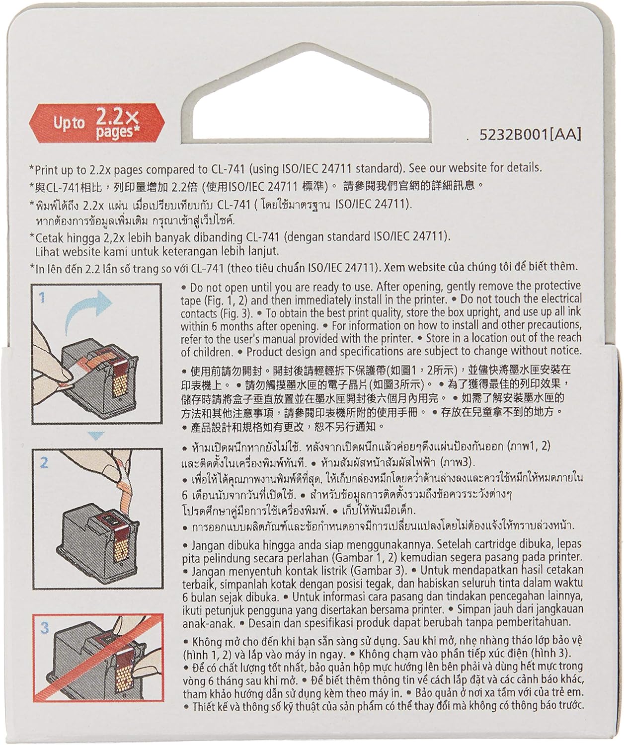Canon BJ Cartridge CL-741 CL XL, Colour
