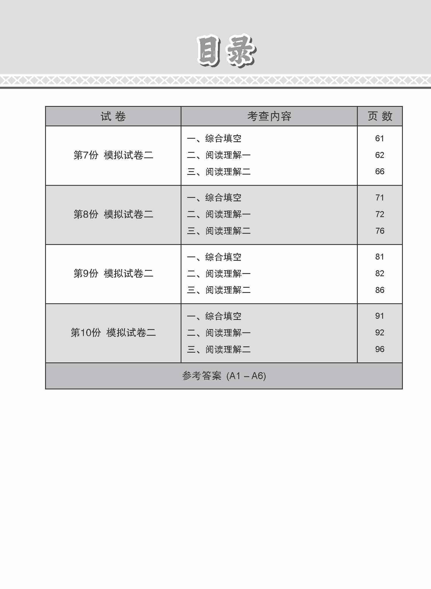 N-Level Chinese Paper 2 Mock Examinations / 全面考关冲刺 N-Level 华文模拟试卷二
