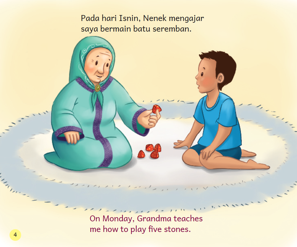 Bermain Bersama-sama Nenek (Malay/English)