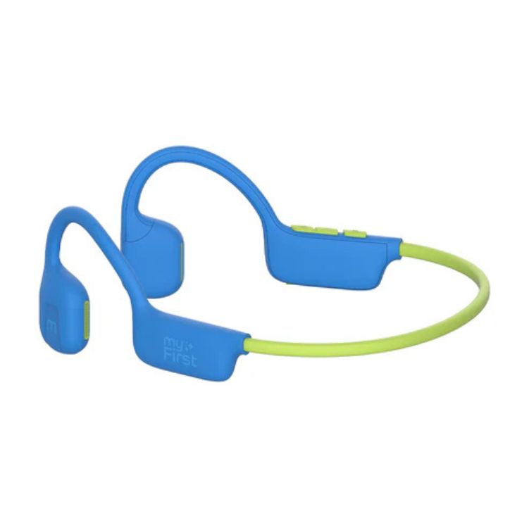 myFirst Headphones Airwaves - Air Conduction Wireless Bluetooth Headphones for Kids - Blue