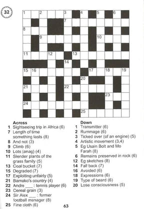 Large Print Crossword