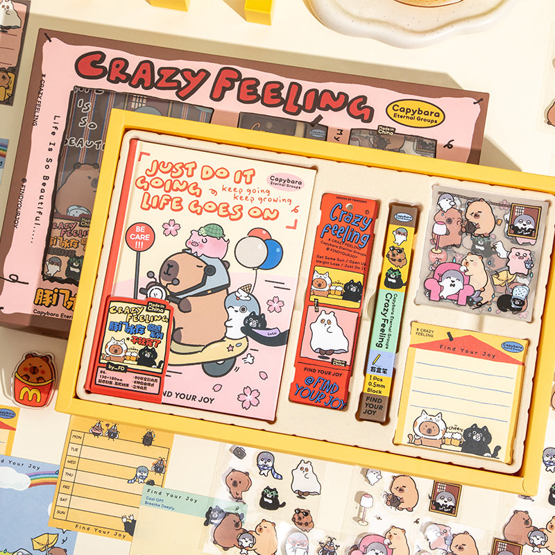 Capybara Stationery 5'S Gifts Set