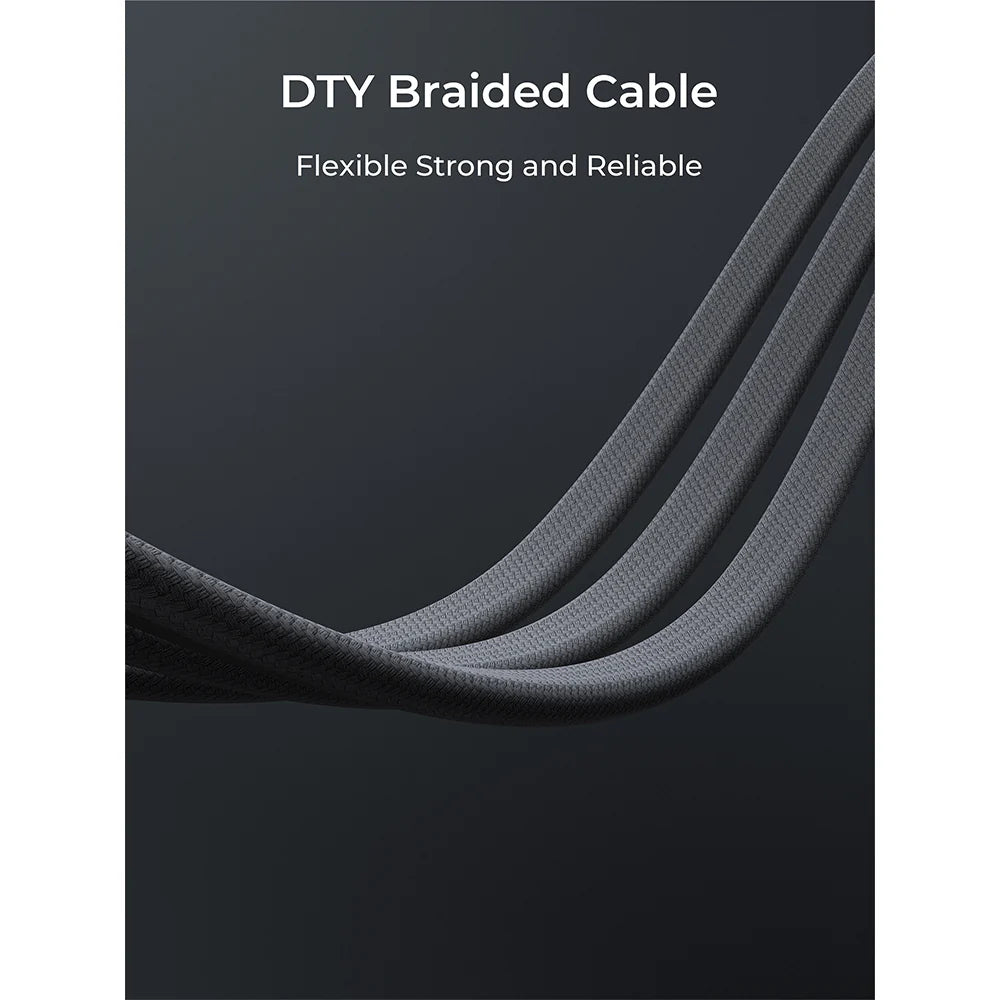 Aukey CB-DCC145 Circlet Blink 140W 1m DTY Braided USB-C to USB-C Magnetic Cable