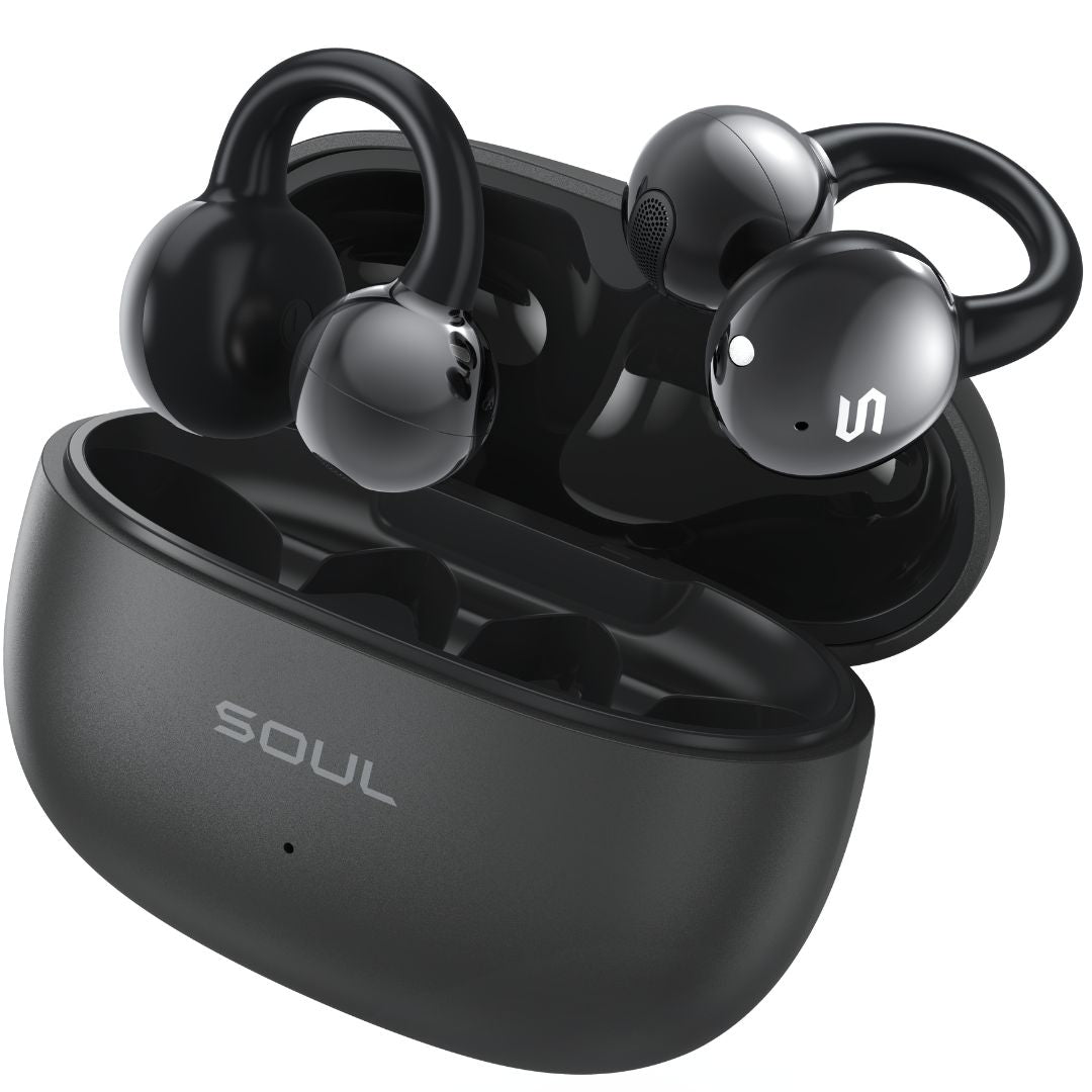 Soul S-live Clip Premium Wireless Air Conduction Ear Sound Clips - Black