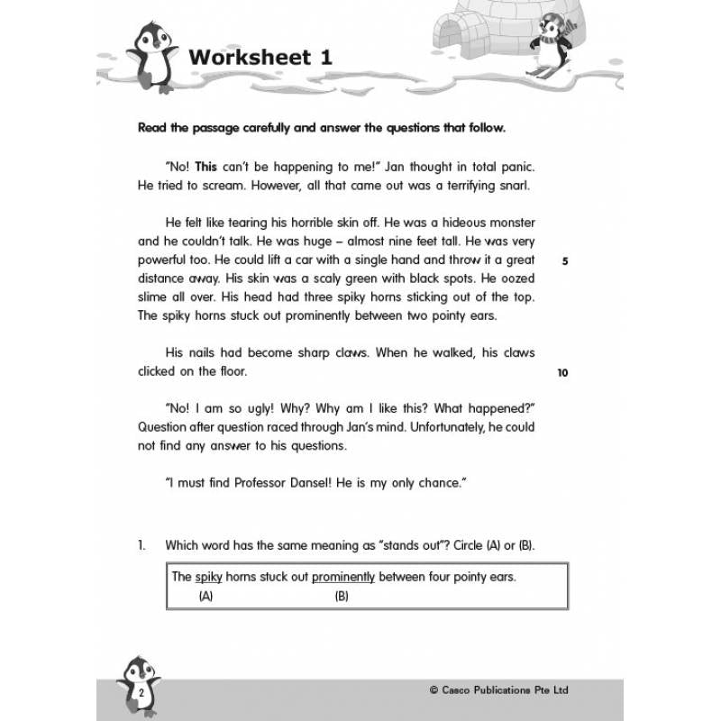 Primary 4 New English Comprehension