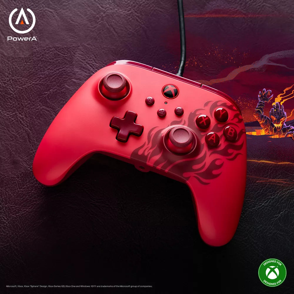 PowerA Advantage Wired Controller for Xbox Series X|S - Red Flame