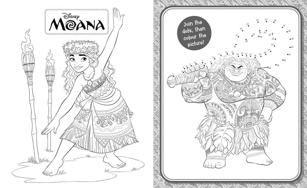 Moana: 5-in-1 Colouring