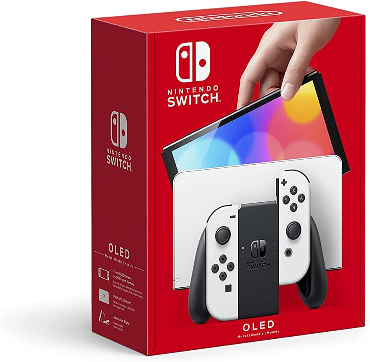 Nintendo Switch Console OLED with White Joycon