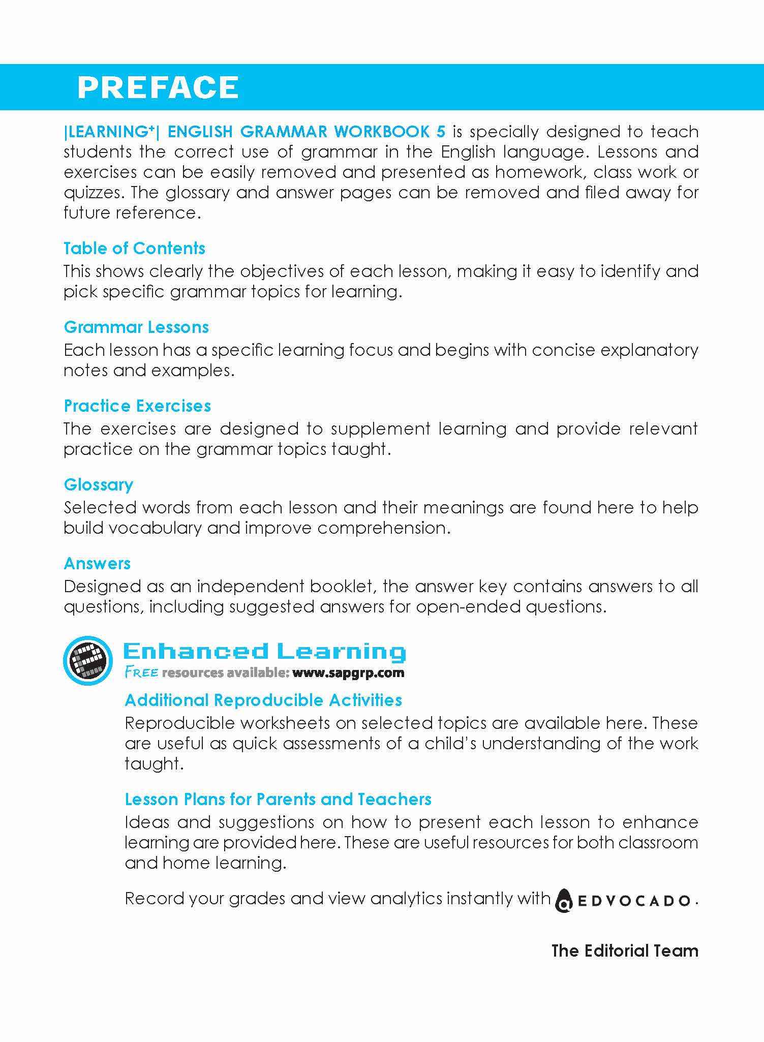 Primary 5 LEARNING+ ENGLISH GRAMMAR Workbook 5-3rd Edition