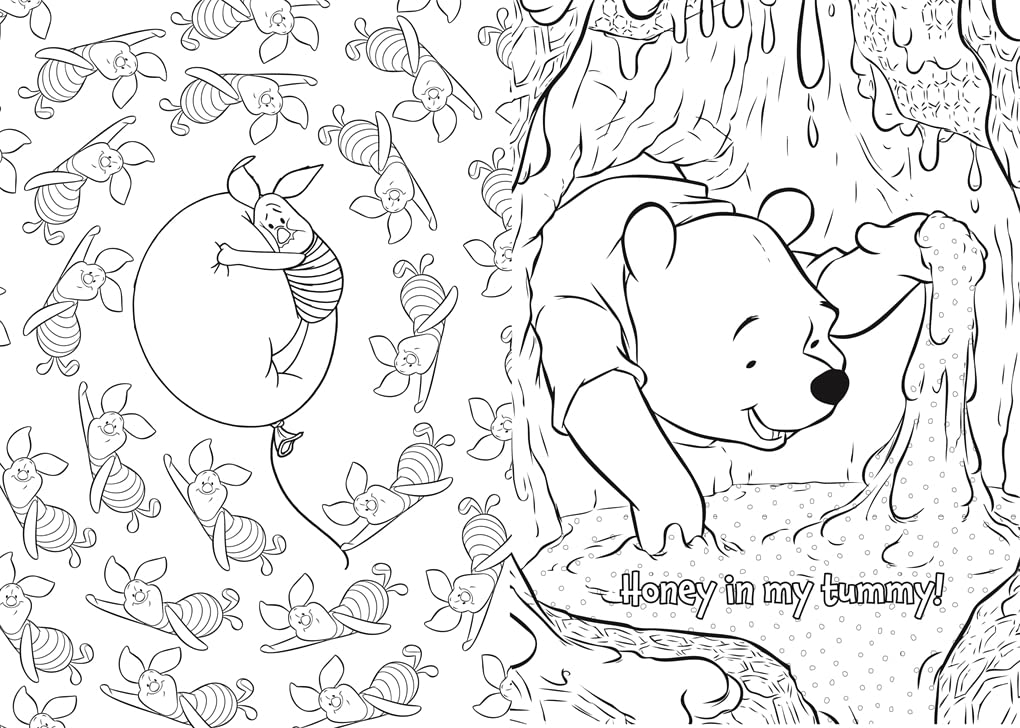 Disney Winnie The Pooh Colouring (Paperback)