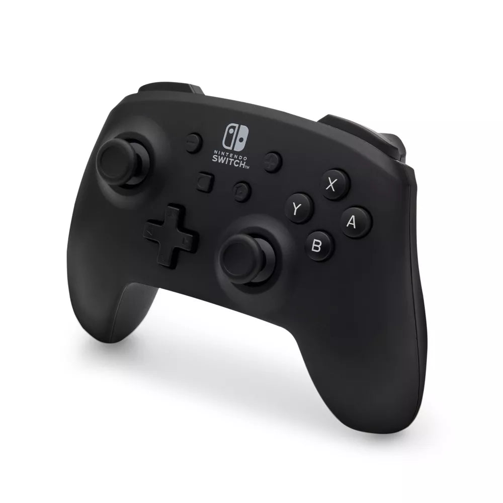 PowerA Jet Black Wireless Controller - Nintendo Switch: Bluetooth Standard Controller