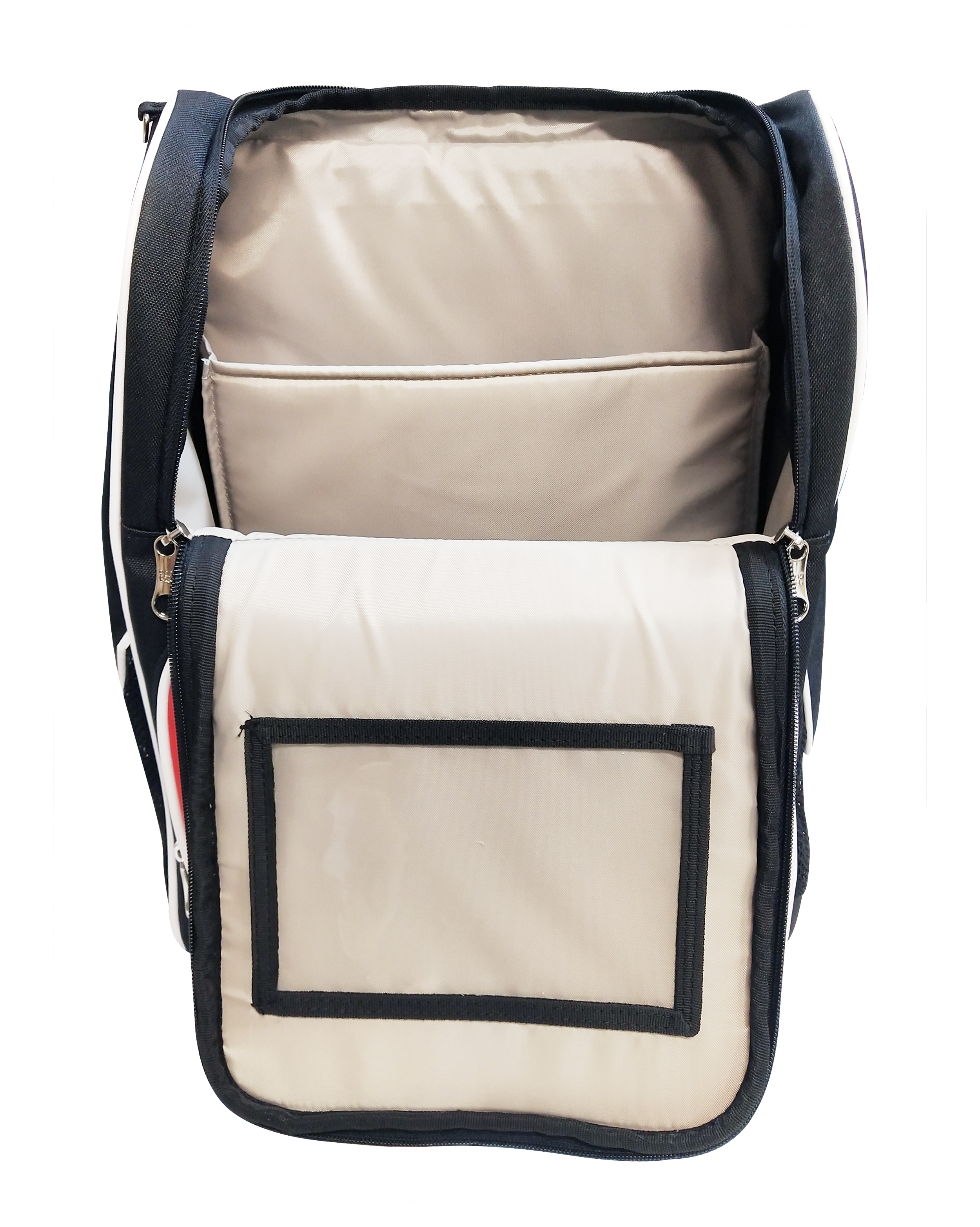 POP Kids Puffy School Bag - Black/red