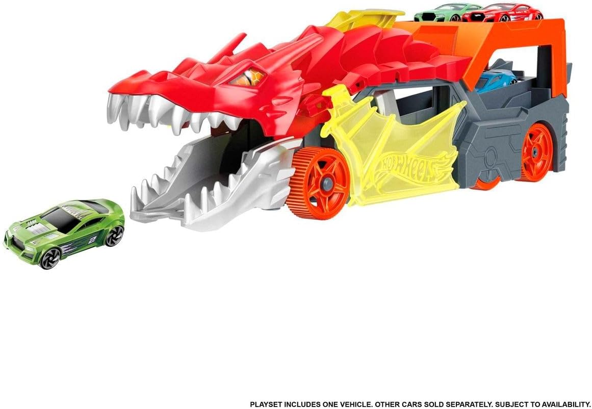 MATTEL HOT WHEELS DRAGON LAUNCH TRANSPORTER