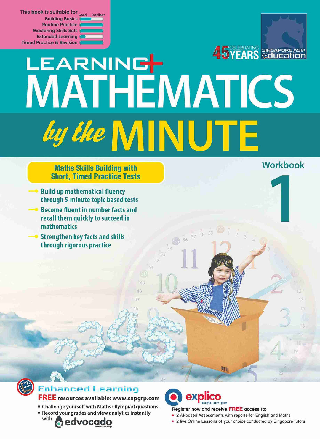 Primary 1 Learning+ Mathematics by the Minute Workbook 1 - 2nd Edition ...