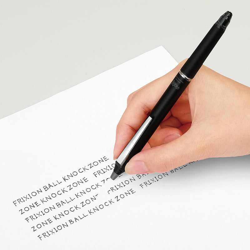 PILOT FRIXION BALL KNOCK ZONE ERASABLE PEN EXTRA FINE 0.5MM ALL TIME BLACK