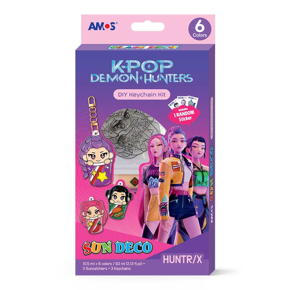 AMOS Glass & Sun Deco Keyring Set – K-POP Demon Hunters KDH-10