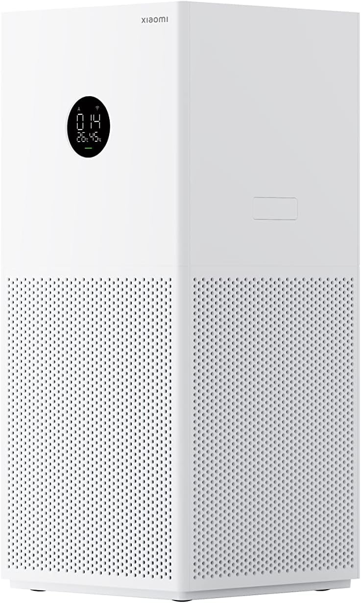 Xiaomi Smart Air Purifier 4 Lite APP/Voice Control,Suitable for large room Smart Air Cleaner Global Version, 360 m3/h PM CADR, OLED Touch Screen Display - Mi Home App Works With Alexa - White