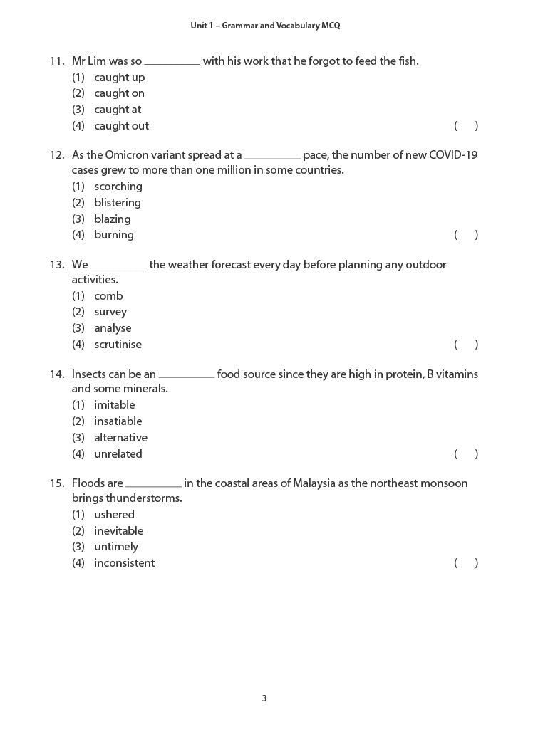 Primary 5 ENG PRACTICE IN LANGUAGE USE