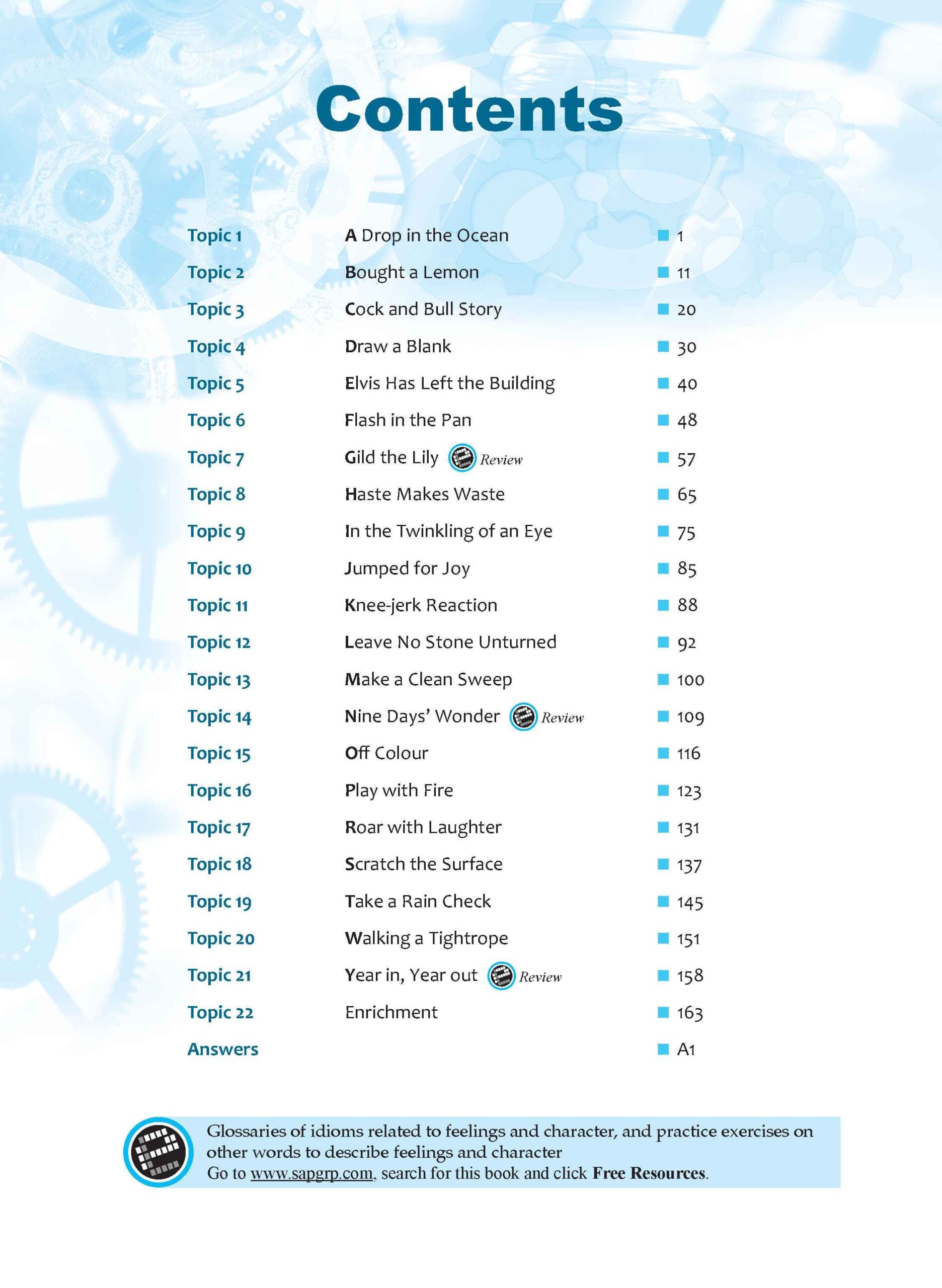 Secondary Levels Strengthen English IDIOMS - 6th Edition