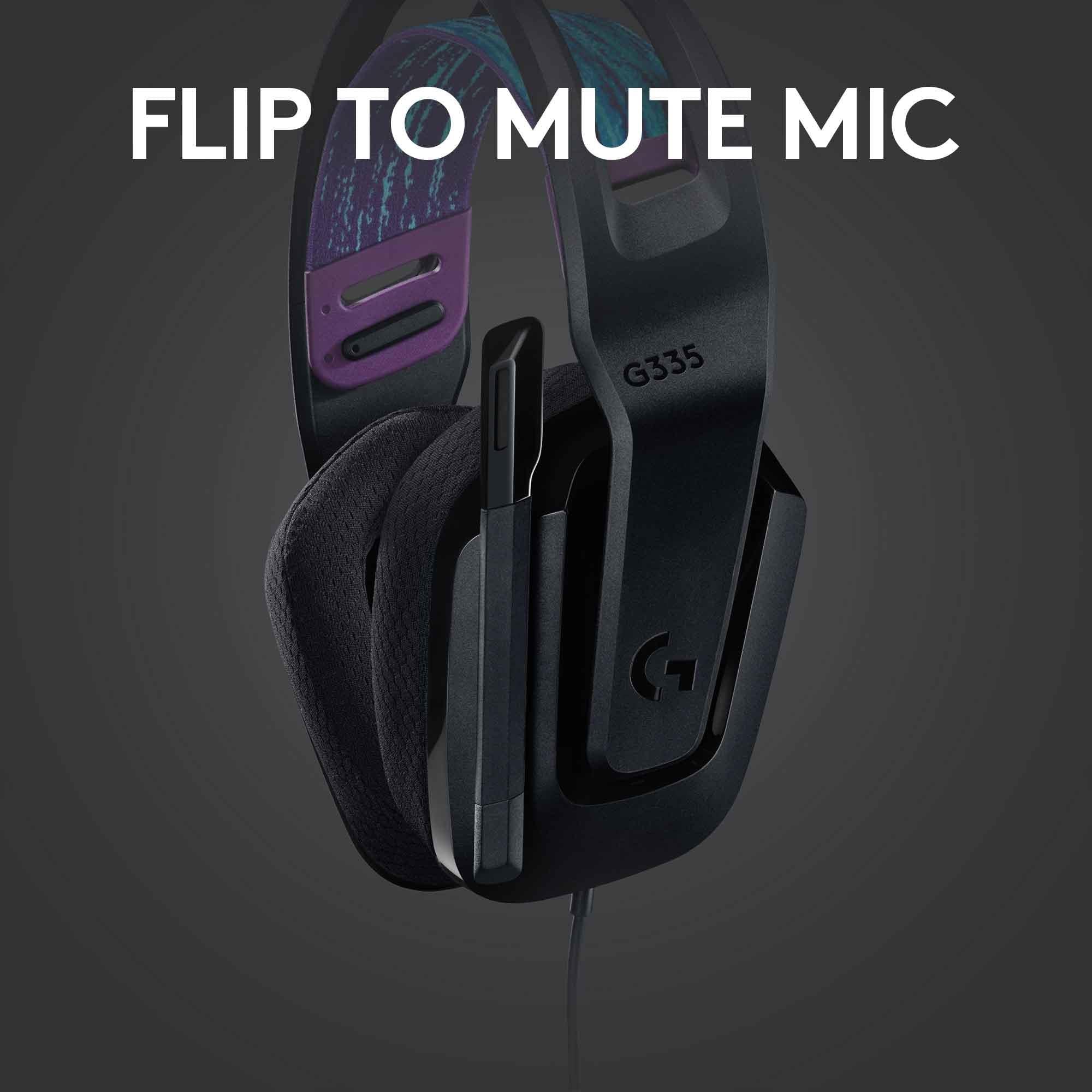 Logitech G335 Wired Gaming Headset - Black 