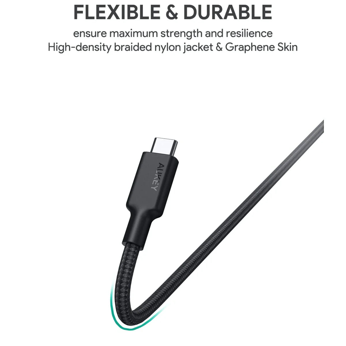 You said Aukey CB-CD21 Gen2 E Marker 100W USB 3.1 USB Type C To Type C Nylon Braided Cable