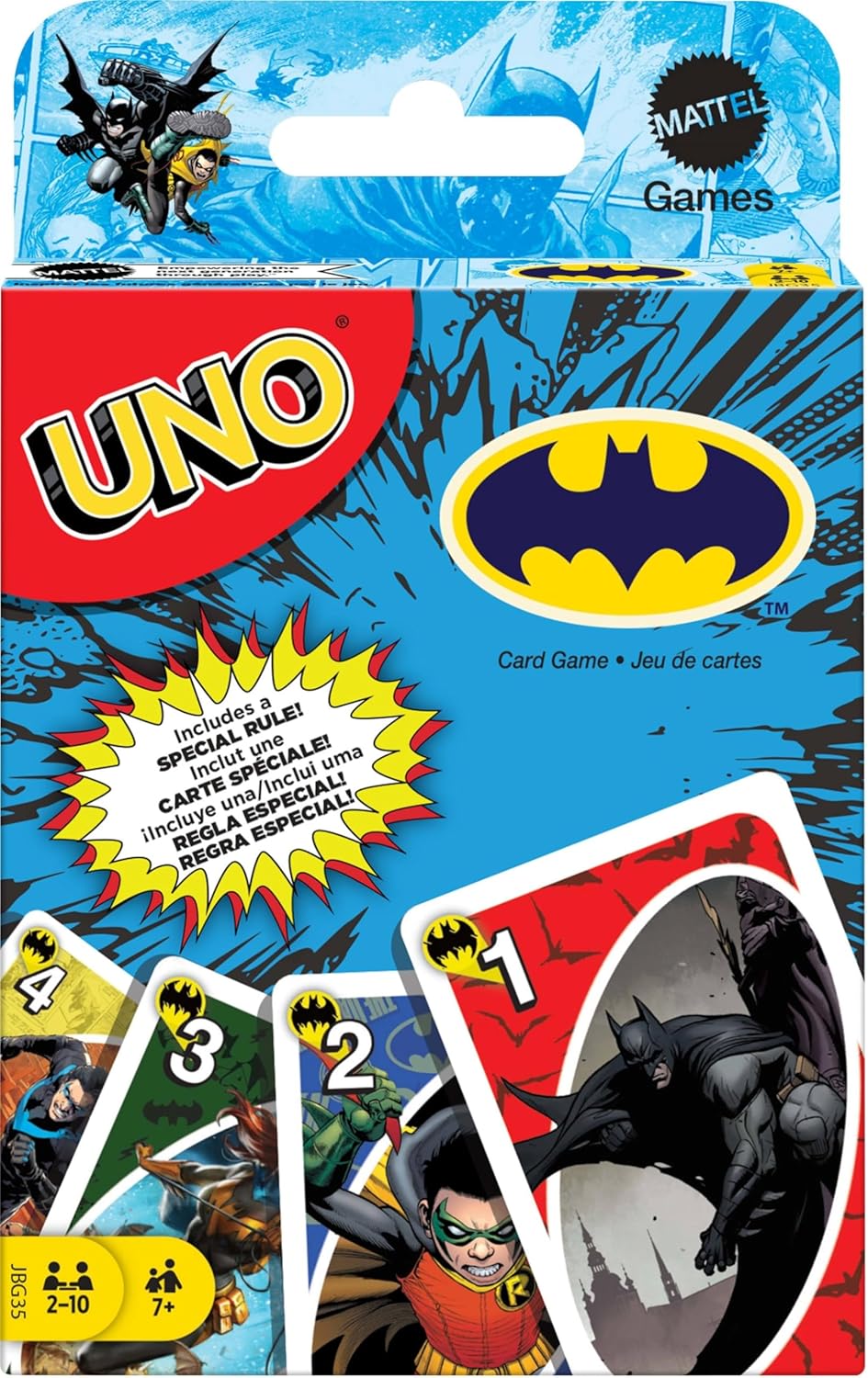 MATTEL UNO BATMAN CARD GAME