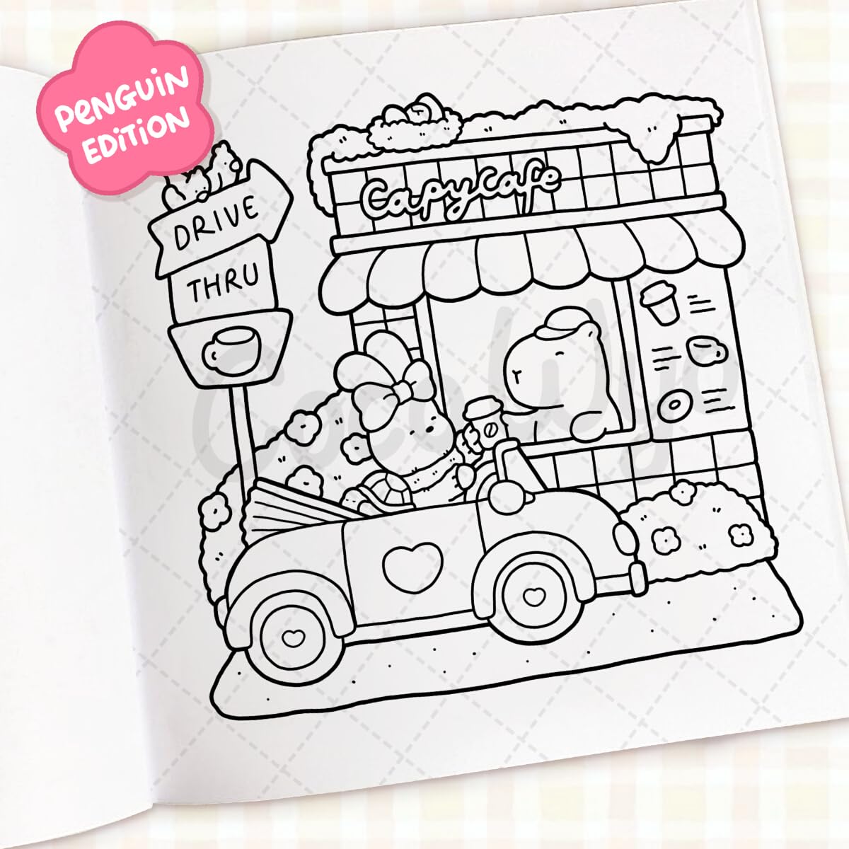 Cozy Cafe: A Cute And Comfy Colouring Book To Unwind With, From The Number One Bestselling Author (Coco Wyo) (Paperback)