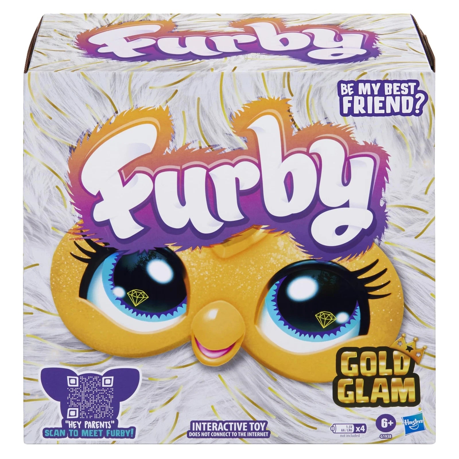 HASBRO FURBY GOLD GLAM INTERACTIVE TOY