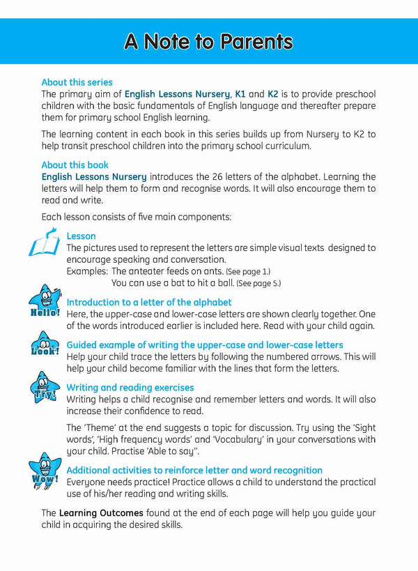 Nursery English Lessons 