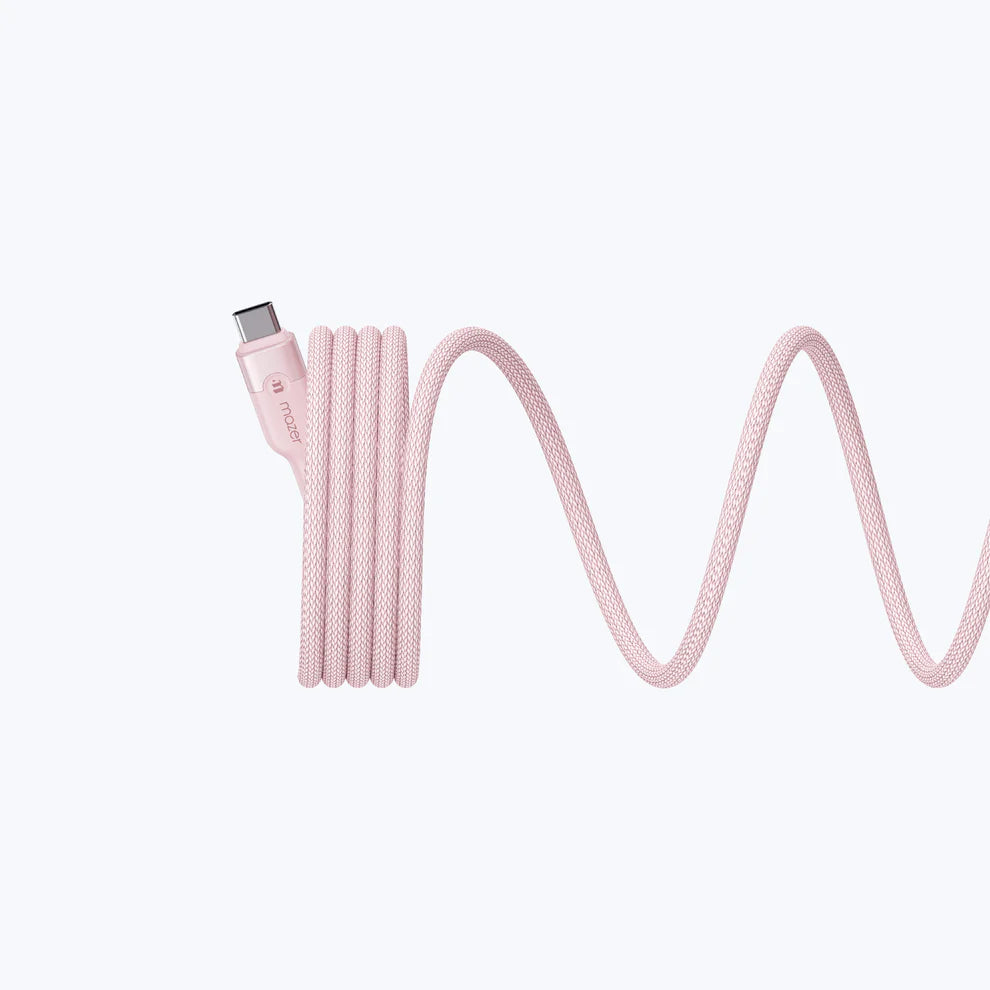 Mazer InfiniteLink Cobra2 240W USB C-C Magnetic Cable (1.25m) Pink
