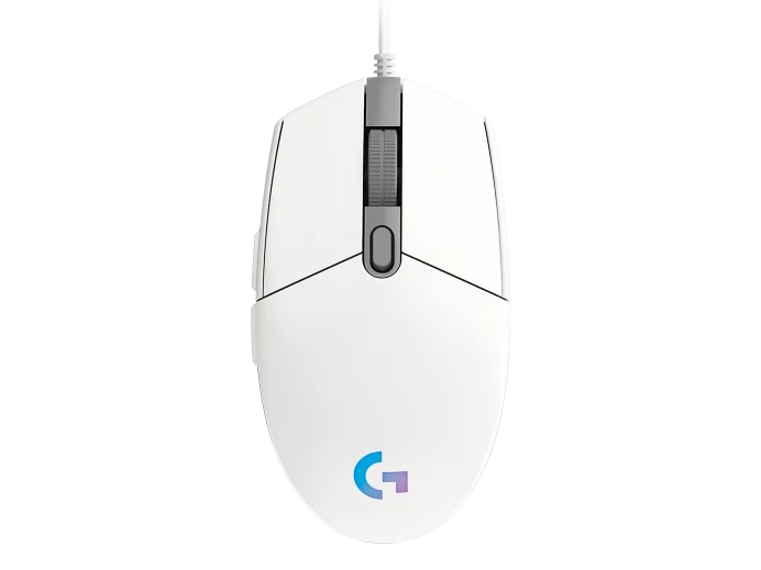 Logitech G203 LIGHTSYNC RGB 6 Button Gaming Mouse - White
