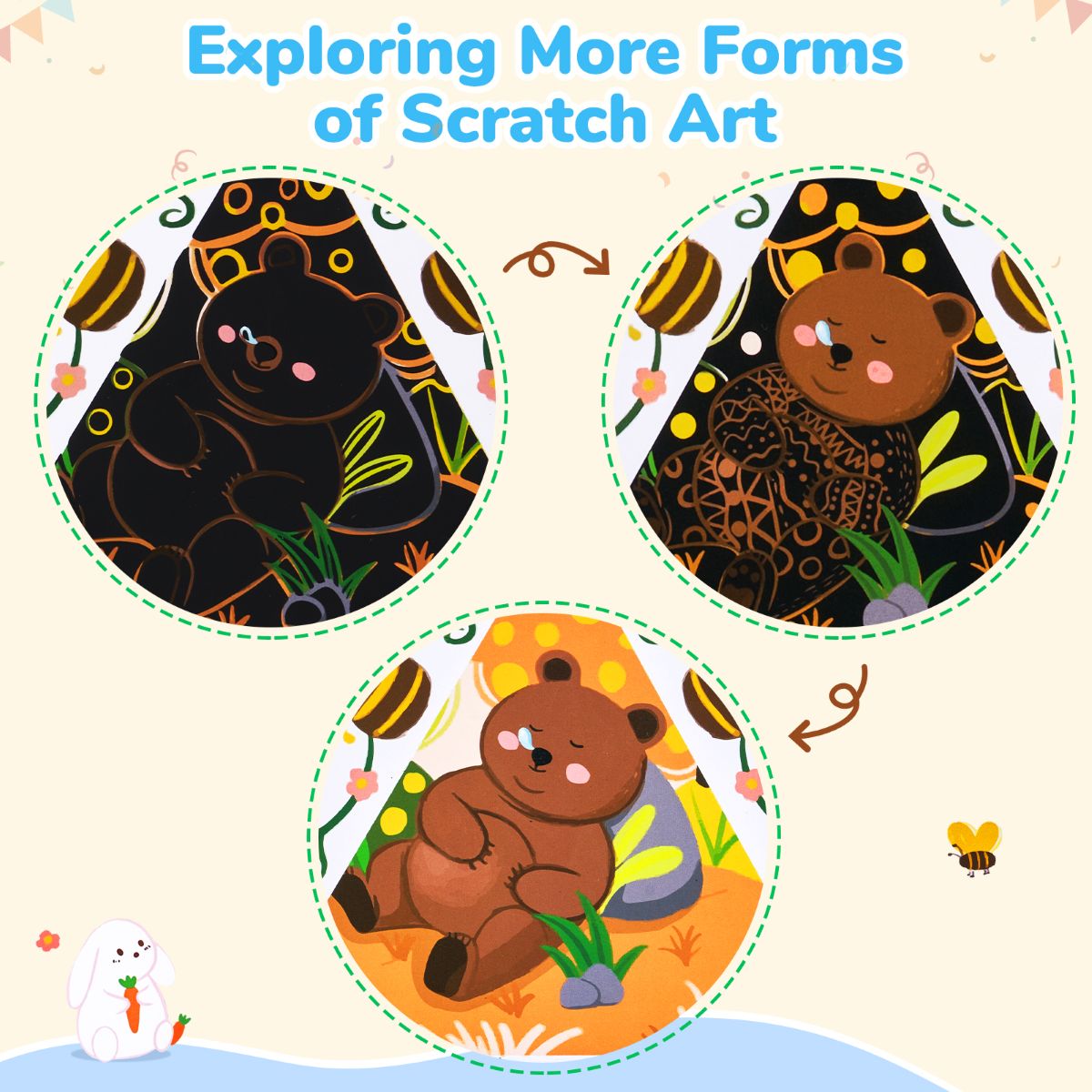 JOYCAT ANIMAL SCRATCH ART CARD