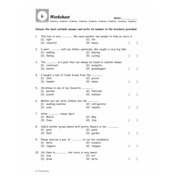 Primary 2 Grammar & Vocabulary