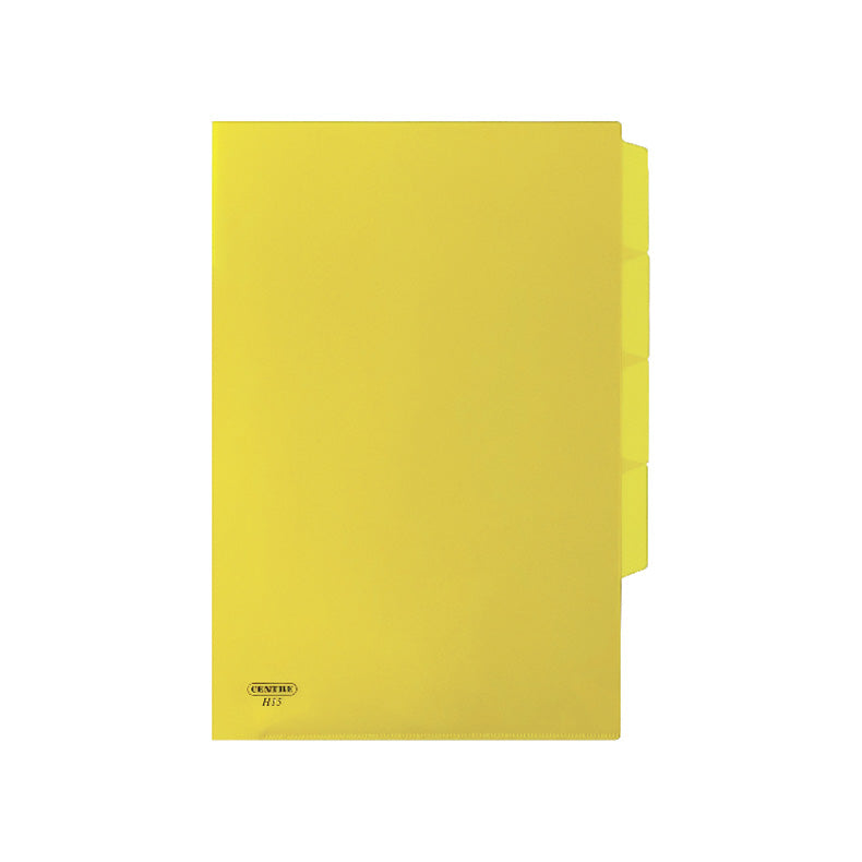 Centre L-shaped Folder With Index A4