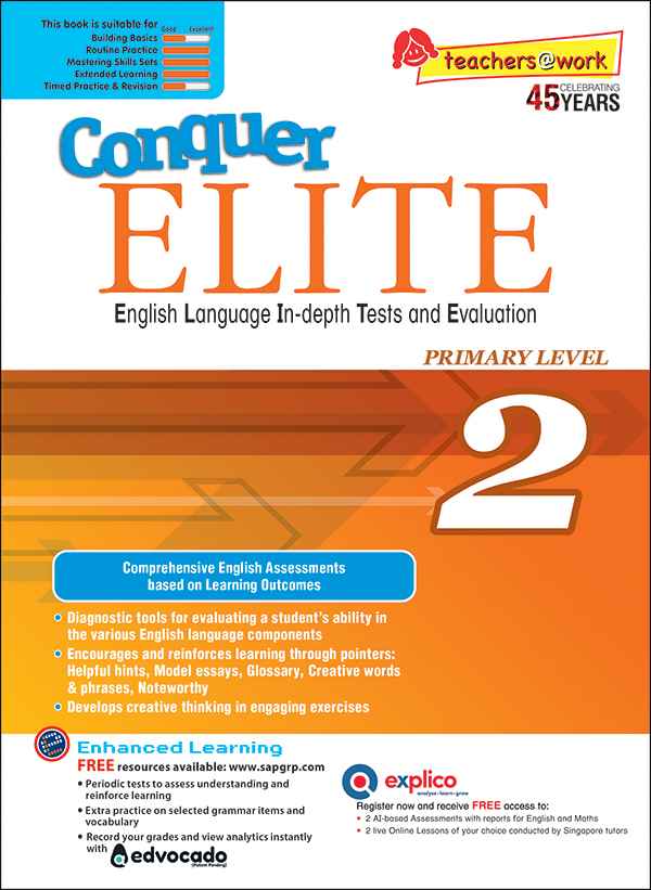 Primary 2 Conquer ELITE (English Language In-depth Tests and Evaluation) - 5th Edition