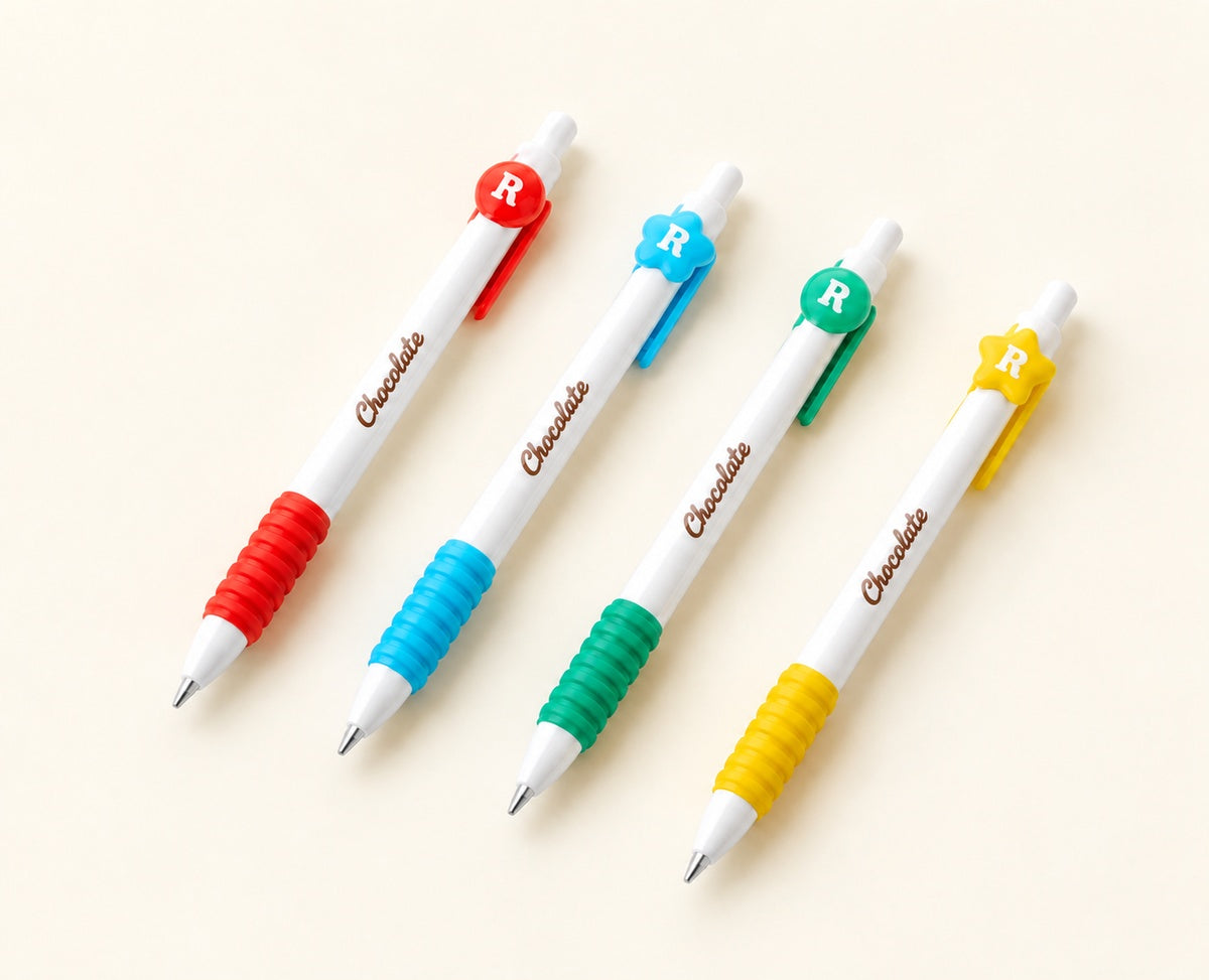  Rainbow Candy Gel Pen 0.5mm (Black Ink) - 4 Assorted Colour 