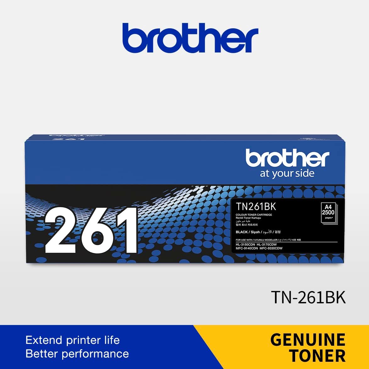 Brother TN-261BK Black Toner 2500 Pages