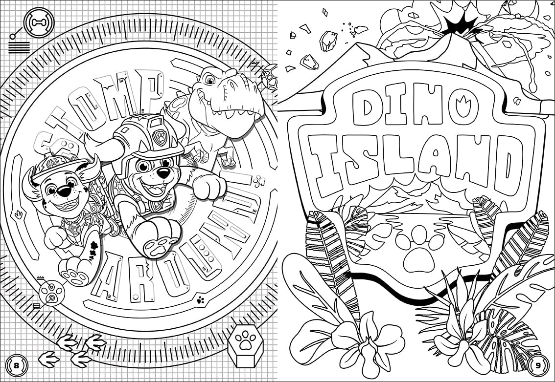 PAW Patrol The Dino Movie - 32pp Colouring Book (Paperback)